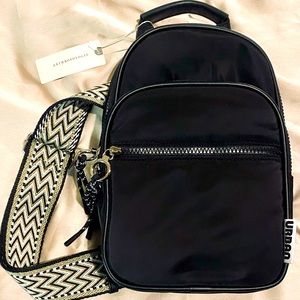 Anthropologie Black Shoulder Strap Backpack